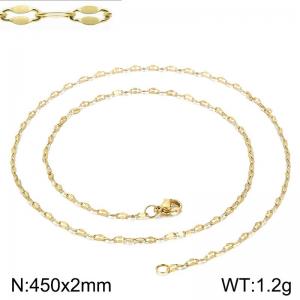 Staineless Steel Small Gold-plating Chain - KN118247-Z