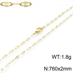 Staineless Steel Small Gold-plating Chain - KN118253-Z
