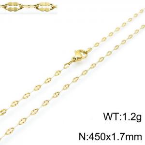 Staineless Steel Small Gold-plating Chain - KN118261-Z