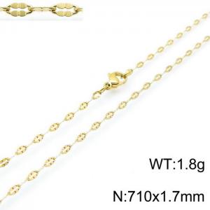 Staineless Steel Small Gold-plating Chain - KN118266-Z