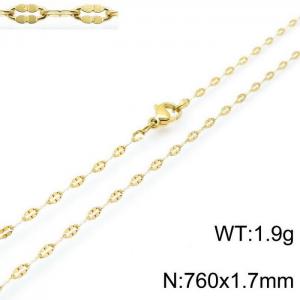 Staineless Steel Small Gold-plating Chain - KN118267-Z