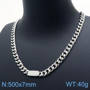 Stainless Steel Necklace - KN118628-TYS