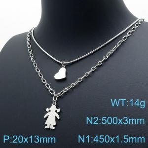 Stainless Steel Necklace - KN118879-Z