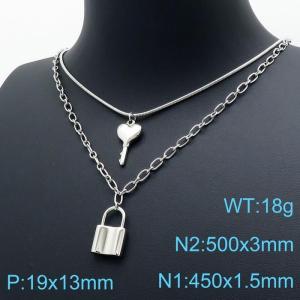 Stainless Steel Necklace - KN118883-Z