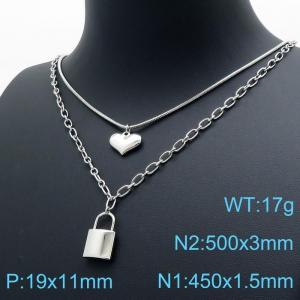 Stainless Steel Necklace - KN118885-Z