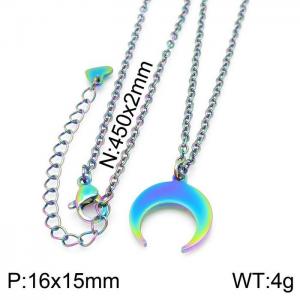 Colorful Plating Necklace - KN119318-Z
