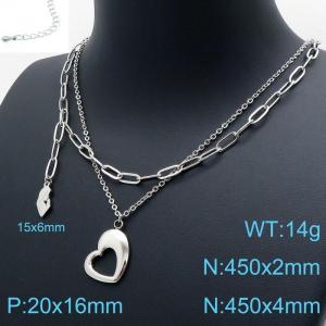 Stainless Steel Necklace - KN119505-Z