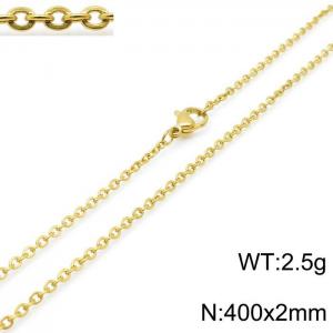 Staineless Steel Small Gold-plating Chain - KN1196476-Z