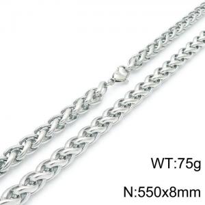 Stainless Steel Necklace - KN1196496-Z