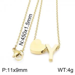 SS Gold-Plating Necklace - KN1196723-HI