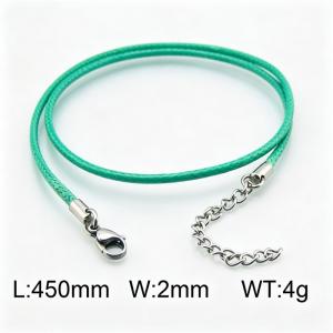Stainless Steel Clasp with Fabric Cord - KN15921-Z