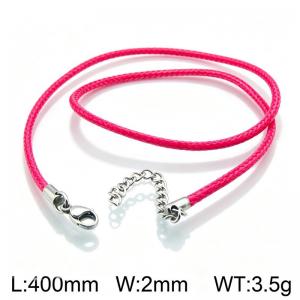 Stainless Steel Clasp with Fabric Cord - KN15931-Z