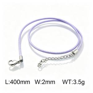 Stainless Steel Clasp with Fabric Cord - KN15938-Z