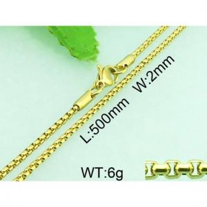 Staineless Steel Small Gold-plating Chain - KN18595-Z