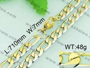 SS Gold-Plating Necklace  - KN18623-Z