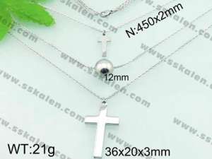 Stainless Steel Necklace  - KN18783-Z