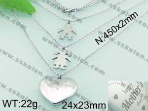 Stainless Steel Necklace - KN19544-Z