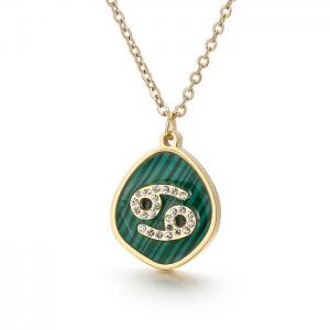 SS Gold-Plating Necklace - KN196879-K