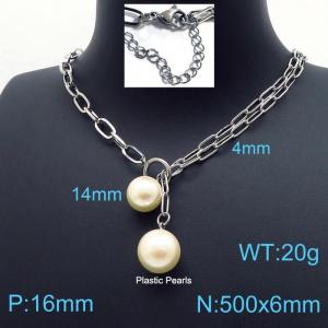 Stainless Steel Necklace - KN197338-Z
