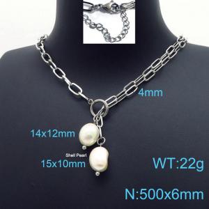 Stainless Steel Necklace - KN197342-Z