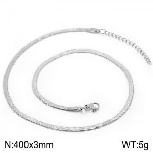 Stainless Steel Necklace - KN198679-WGHF