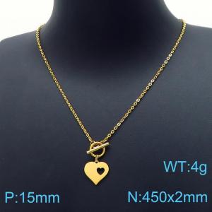 SS Gold-Plating Necklace - KN198904-Z