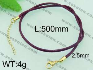 Stainless Steel Clasp with Fabric Cord - KN19891-Z