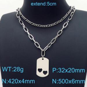 Stainless Steel Necklace - KN199093-Z
