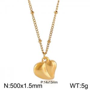SS Gold-Plating Necklace - KN199347-Z