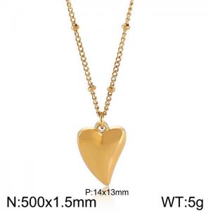 SS Gold-Plating Necklace - KN199349-Z