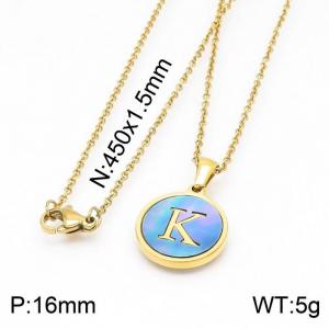 SS Gold-Plating Necklace - KN199388-LB