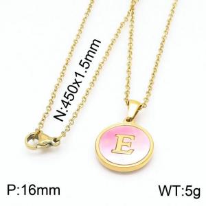 SS Gold-Plating Necklace - KN199408-LB
