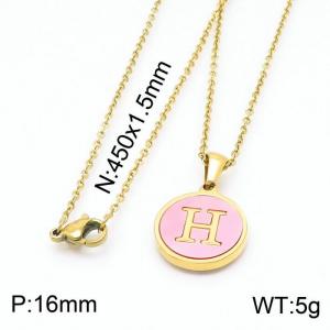 SS Gold-Plating Necklace - KN199411-LB
