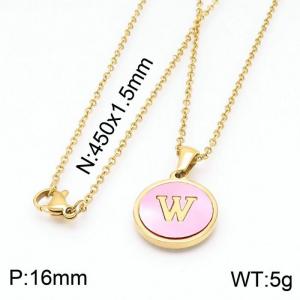 SS Gold-Plating Necklace - KN199426-LB