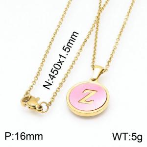 SS Gold-Plating Necklace - KN199429-LB
