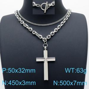 Stainless Steel Necklace - KN199945-Z