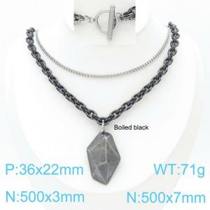 Stainless Steel Necklace - KN199949-Z