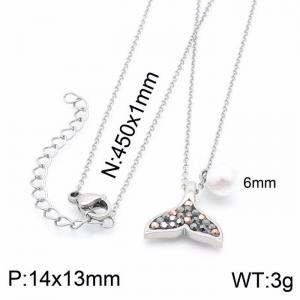 Stainless Steel Necklace - KN200247-K