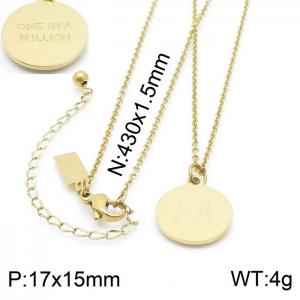 SS Gold-Plating Necklace - KN200371-KLHQ