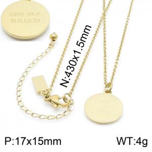 SS Gold-Plating Necklace - KN200372-KLHQ