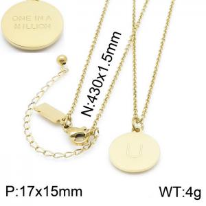 SS Gold-Plating Necklace - KN200375-KLHQ