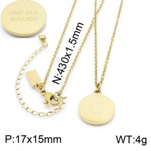 SS Gold-Plating Necklace - KN200377-KLHQ