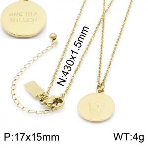 SS Gold-Plating Necklace - KN200378-KLHQ