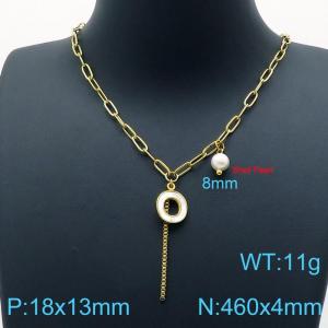 SS Gold-Plating Necklace - KN200525-Z
