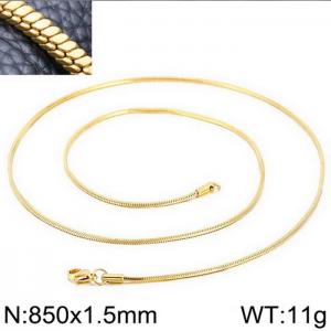 Staineless Steel Small Gold-plating Chain - KN200842-Z