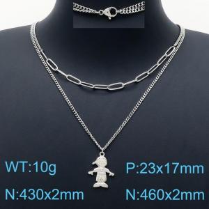 Stainless Steel Necklace - KN201217-Z