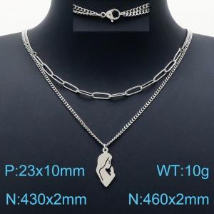 Stainless Steel Necklace - KN201239-Z