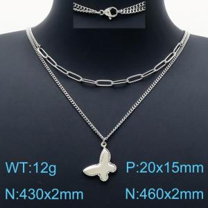Stainless Steel Necklace - KN201241-Z