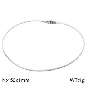 Stainless Steel Clasp with Fabric Cord - KN201938-Z