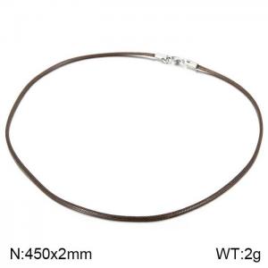 Stainless Steel Clasp with Fabric Cord - KN201948-Z